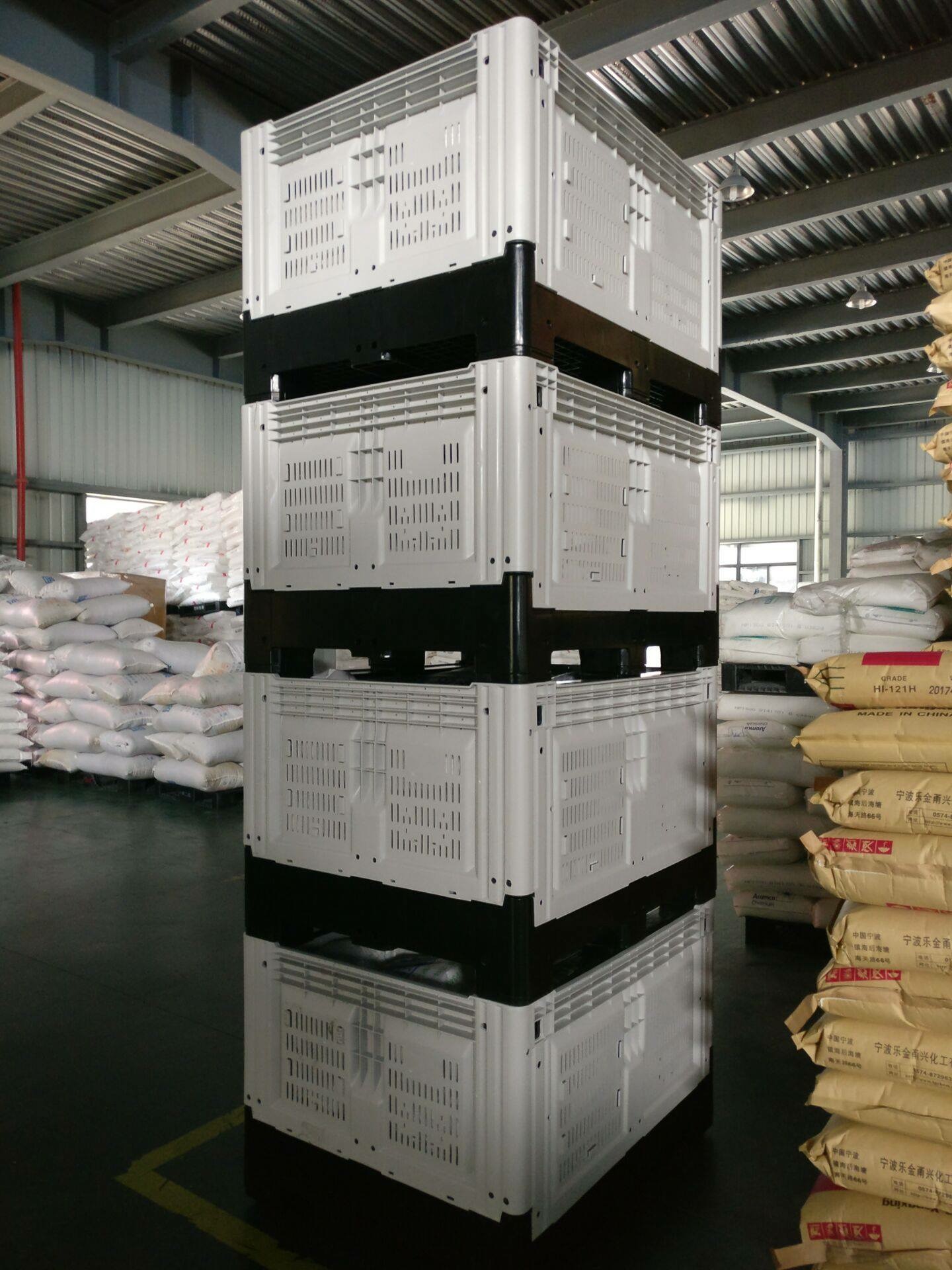 1200*1000*810mmGood Quality foldable stackable storage box container bin Manufacturer