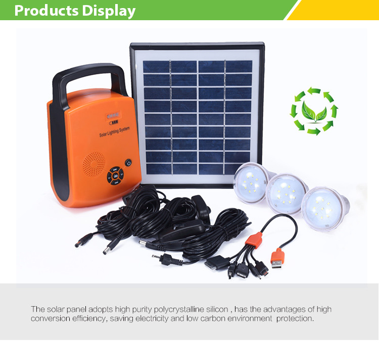 Solar hand lamp Energy saving flood lights waterproof outdoor yard solar led light 4W 9V