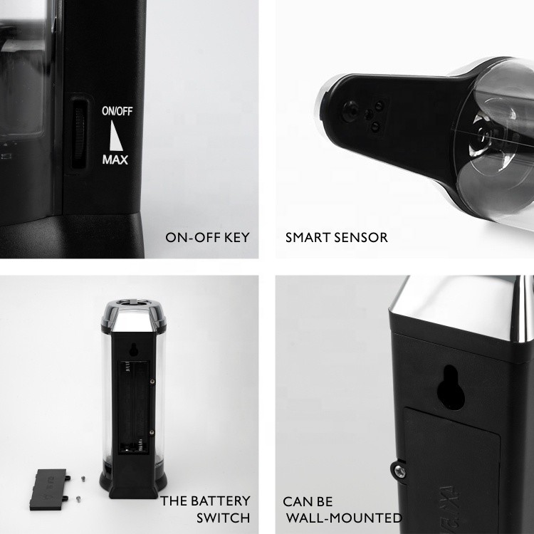 2.1W Countertop Touchless Hand Sanitizer Dispenser FCC Battery Operated