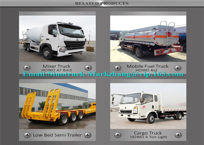 Sinotruck 8000L Combination Sewer Cleaning Truck With Vacuum Suction System