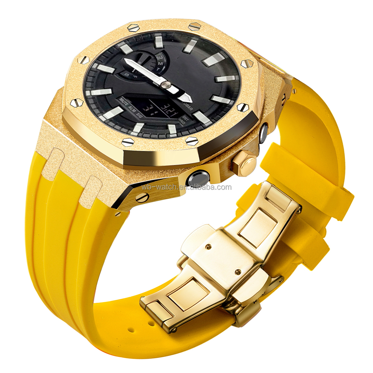 Casio Watch Modified Case Style Luxury Value Stainless Steel Band for G Shock GA2100