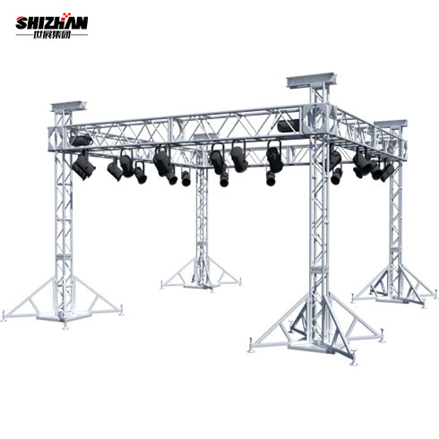 Aluminum Stage Arch Lighting Truss Display Black Or Customized Aluminum Alloy 6082-T6/6061-T6