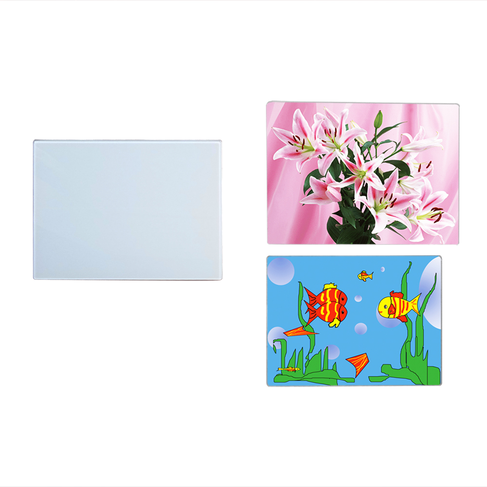 Square Round Kitchen Cutting Board with Sublimation Blank and Coated Tempered Glass