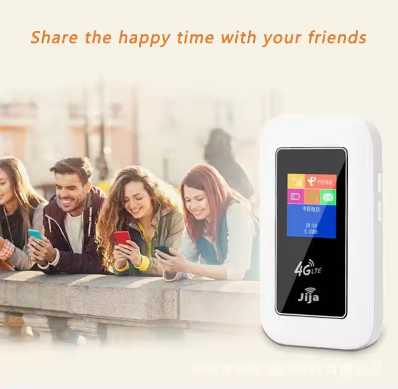 High Speed Portable 4G Modem With Sim Crad WiFi Router 300M With 2100mAH Battery Power Bank Wireless Router