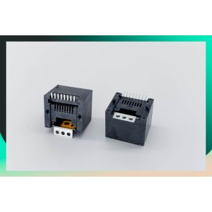 ROHS Approved 8P8C RJ45 SMT Jack Low Profile STP With Solder Pad