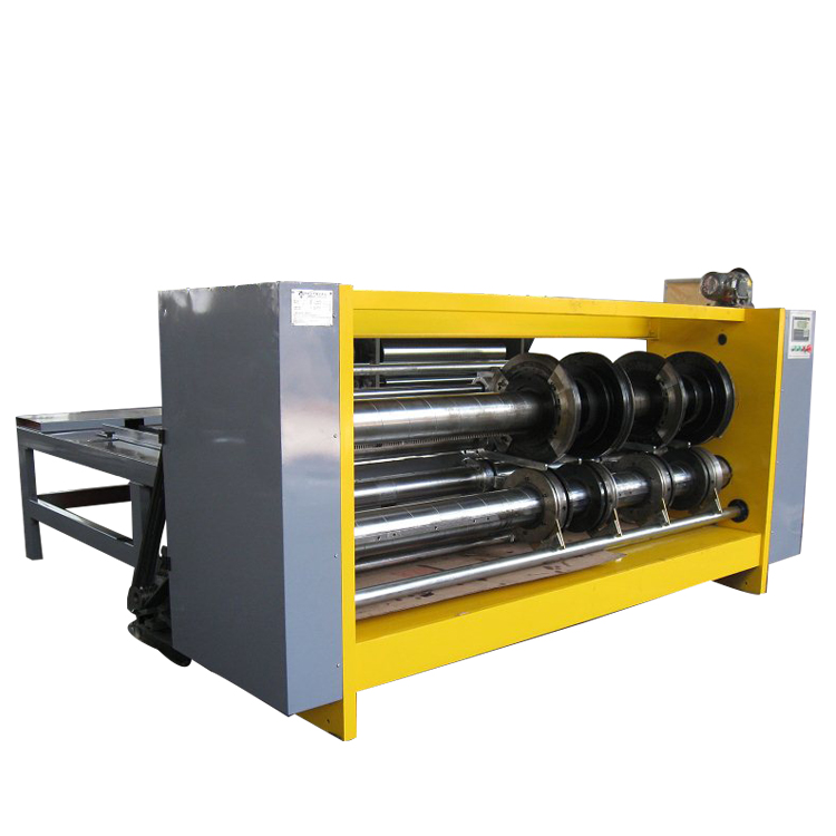 Pneumatic Driven Corrugated Carton Box Machine Crease And Press Line Slotter Rs4