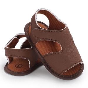 China Factory PU Leather soft-sole 0-2 years baby Walking shoes infant sandals Manufactures