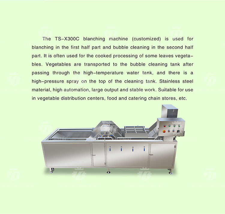 380V3.5KW Corn blanching and cleaning machine blanching machine high temperature and high pressure spray bubble cleaning