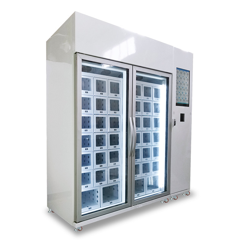  For Farmer Use Coin Cash Operated Customized Refrigerated Locker Fresh Eggs Vending Machine Manufactures