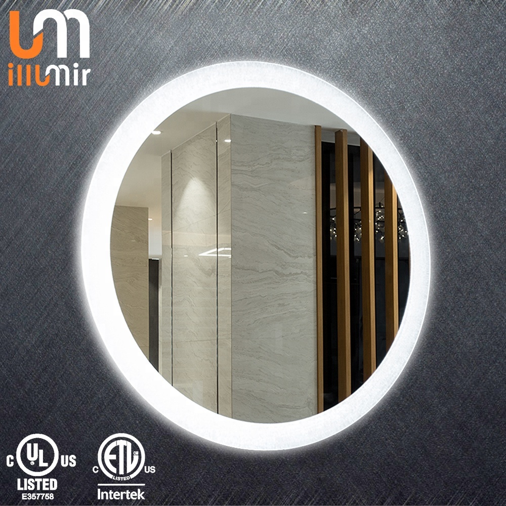 Frameless Rectangle Oval Square Round Wall Backlit LED Salon Mirror for Beauty Salon