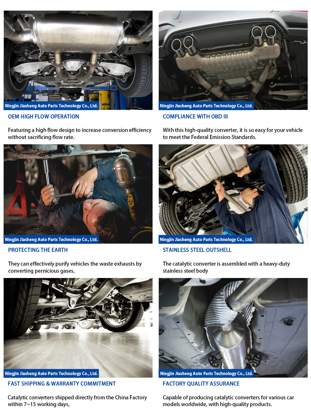 for Hyundai Elantra 1.8L KIA Soul 2.0L High Quality Stainless Steel Auto Catalytic Converter