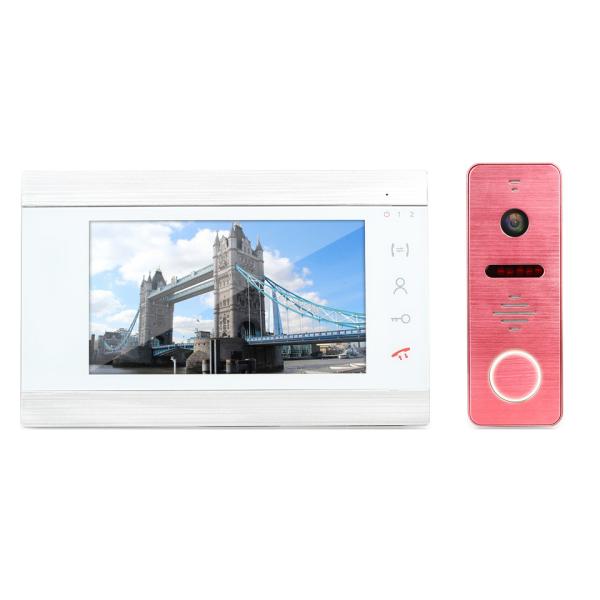 7 inch memory video doorphone high resolution video doorbell with 2.0MP outdoor