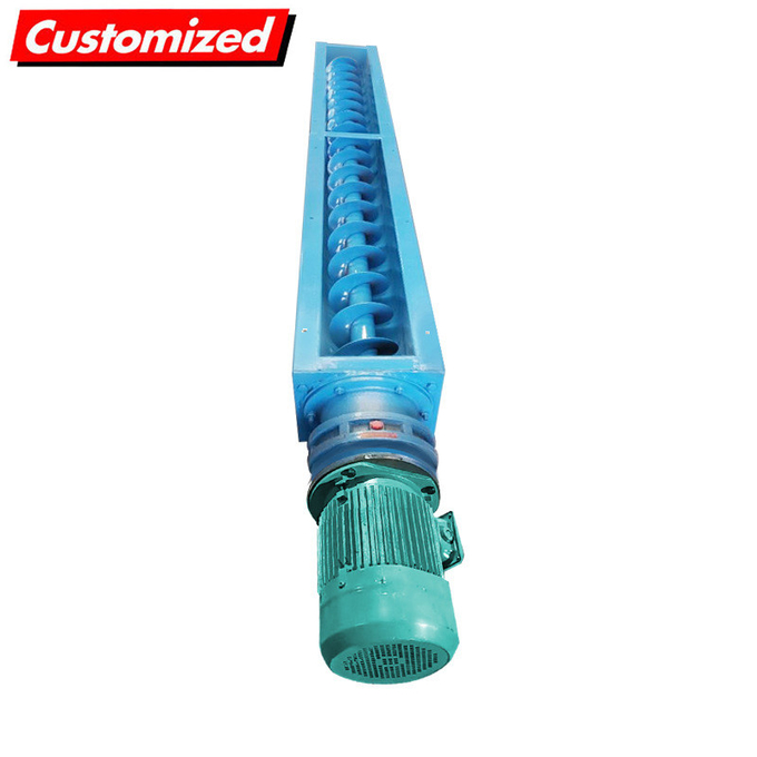High Performance Screw Auger Conveyor For Building Material Shops Manufacturing Plant And More Customizable