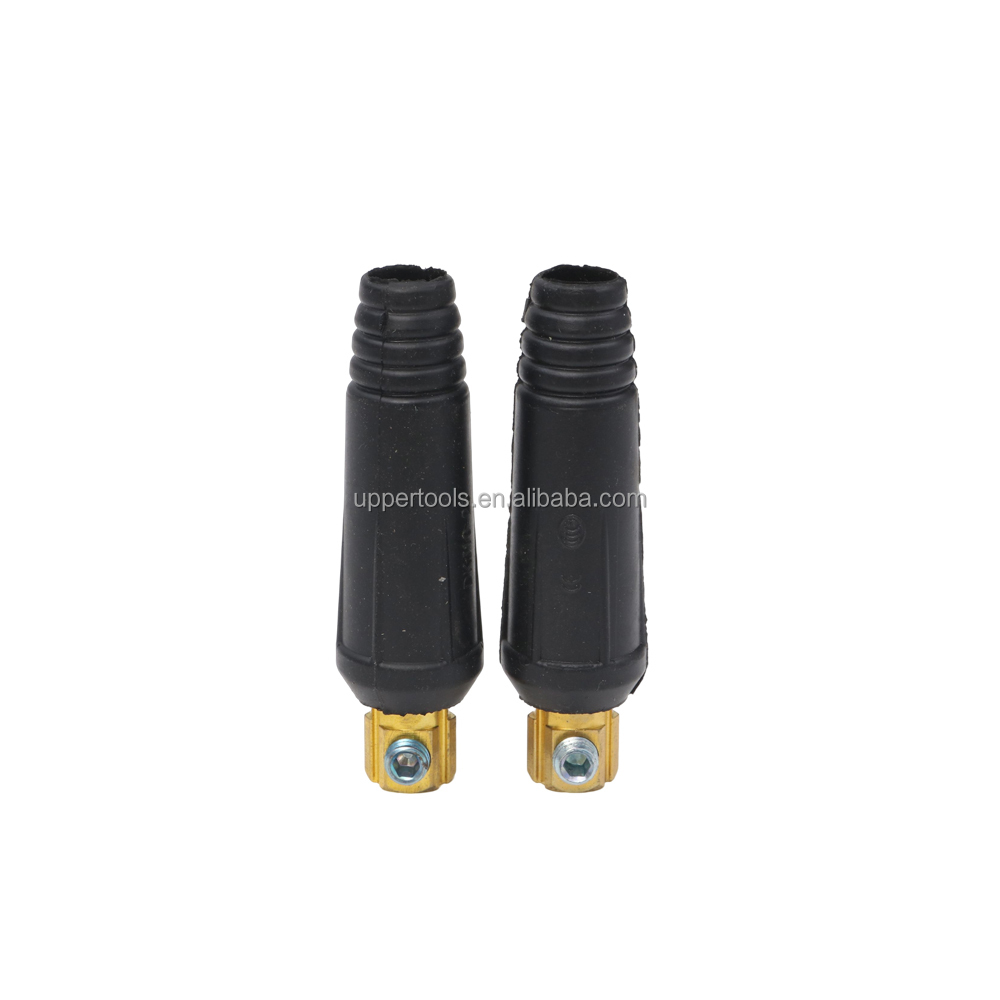 10-25 Male 100A-200A European Type Copper Welding Cable Connector for Welding Machine