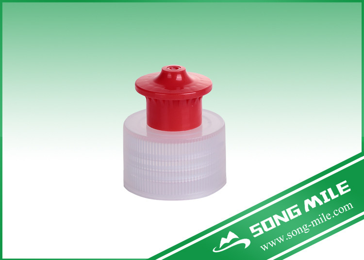 Plastic Push Pull Cap Aluminum Water Bottle Top Cap 28mm