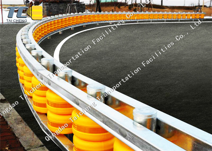 Red Color Safety Roller Barrier System Tunnel Opening For Bucket / Accident Car