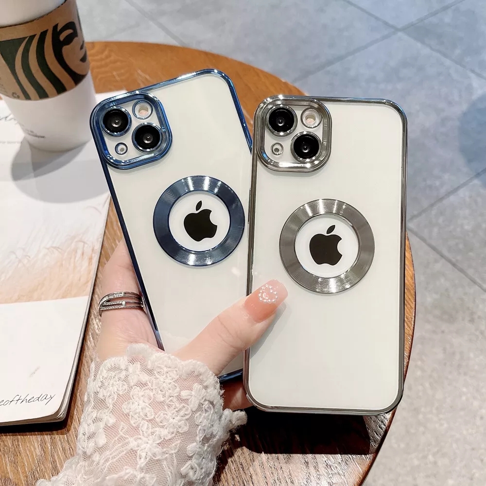 Silicone Shockproof Phone Case for iPhone 13/14 Pro Max With Camera Protector Logo Hole