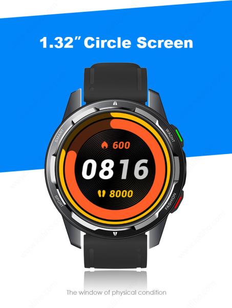 1.32'' TFT Screen Android Fitness Smart Watch Sleep Tracker Heart Rate