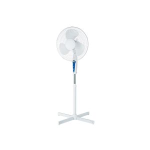 Black 40cm Adjustable Stand Fan Oscillating 3 - Speed ETL For Home Or Office