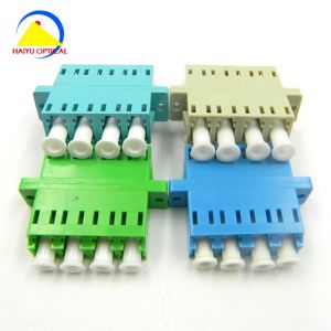 LC/PC Quad with SC Duplex Flange fiber optic adapter