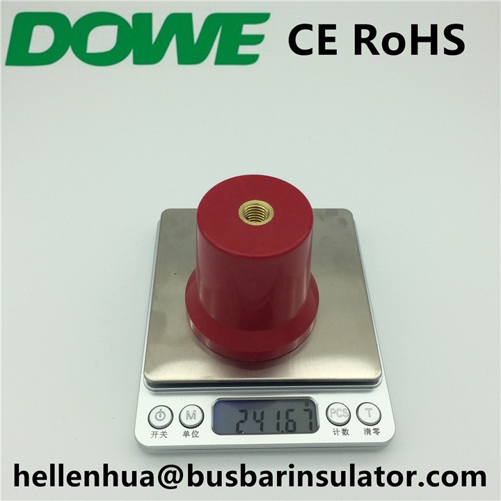 hot sale conical busbar support M10x60mm red colour used for green car