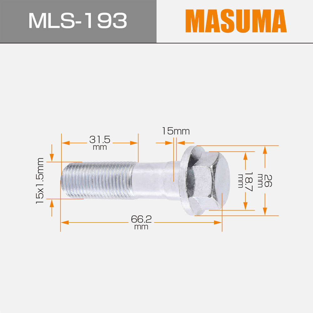Yes MLS-193 MASUMA Suppliers Auto Parts bolt nut For TOYOTA COROLLA car 90105-15001 AT211G