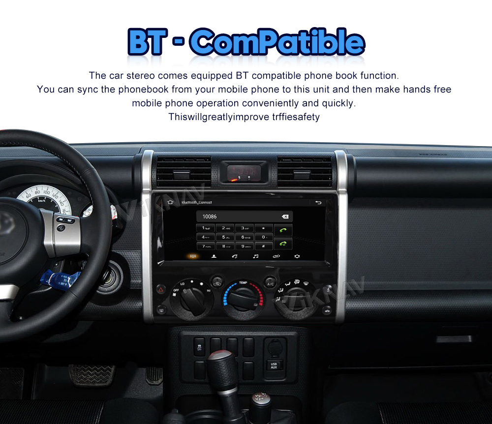 8 Core 128GB Car Multimedia Player For Toyota FJ Land Cruiser 2007-2017