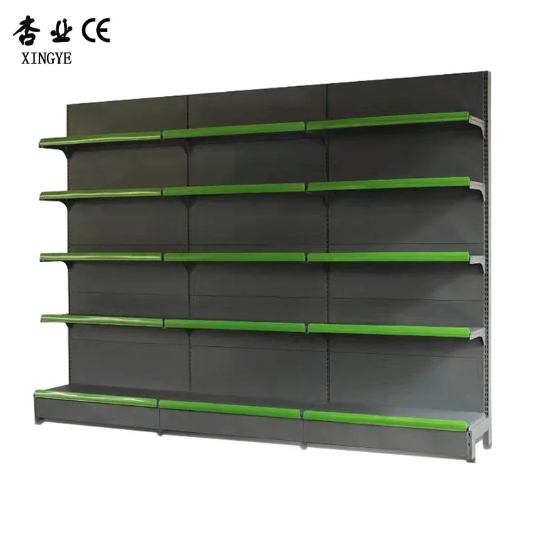 Xingye Factory Custom Size Metallic Retail Display Shelf Supermarket Shelving Retail Store Shelving