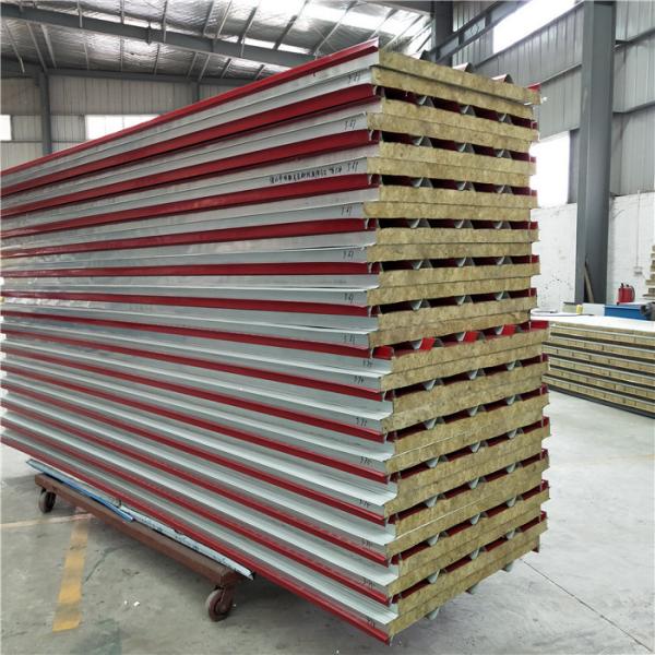 3.61 meters 50mm rock wool sandwich roof panel with 0.426mm steel sheet for