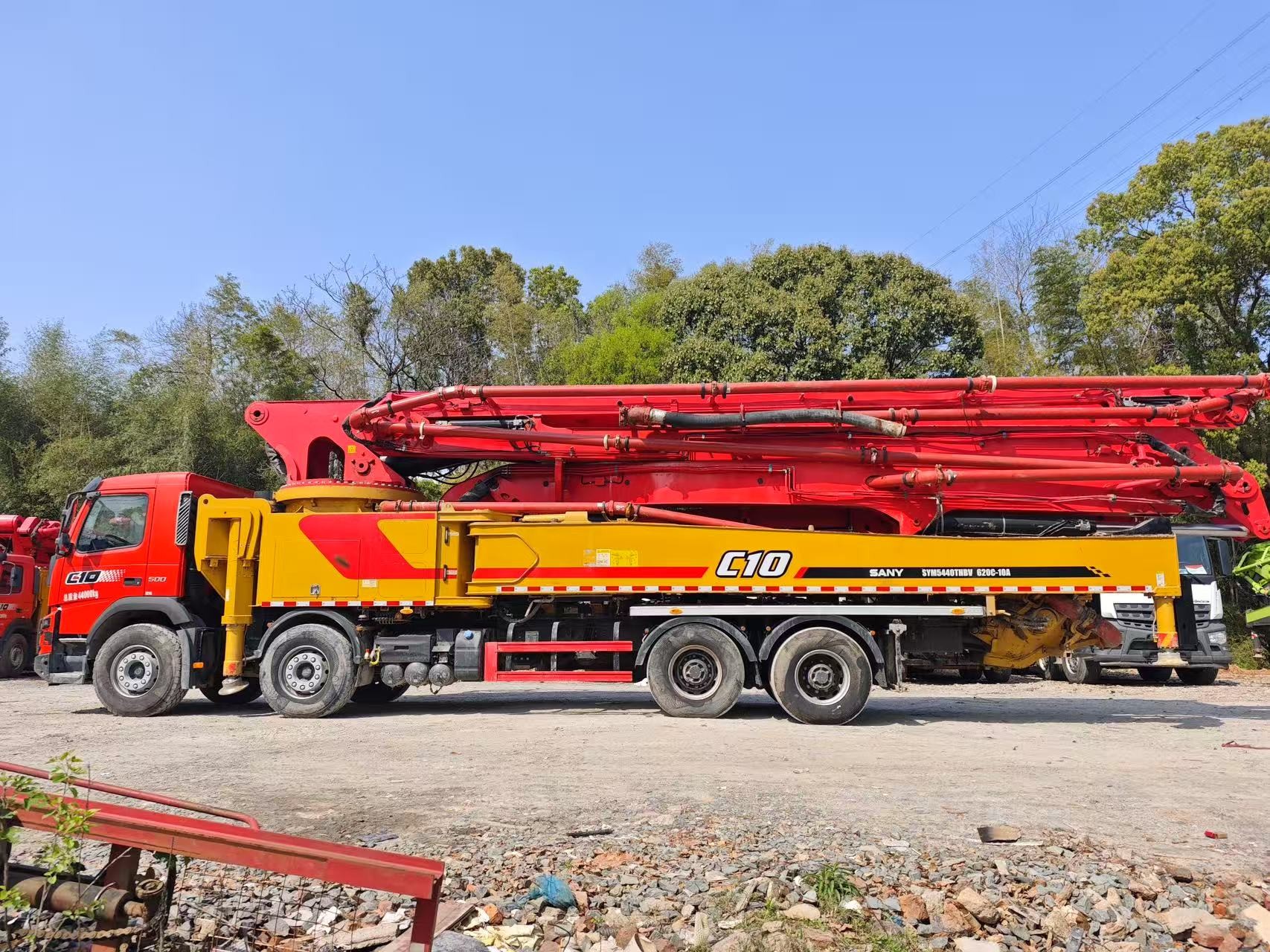 Used 2020 Truck-mounted Concrete Pump 62 Meters Price High-pressure Pumping Equipment.