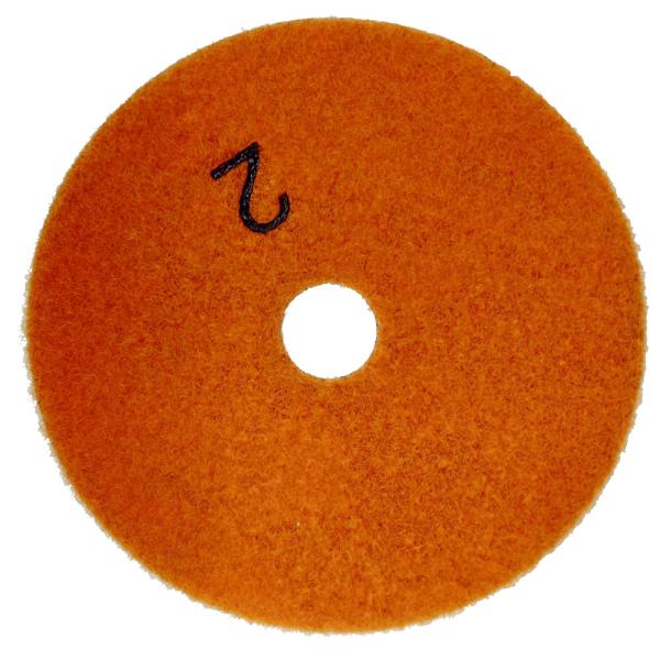 Stone Flexible Abrasive 4" Resin Bond 3 Step Polishing Pads for Granite Grinding