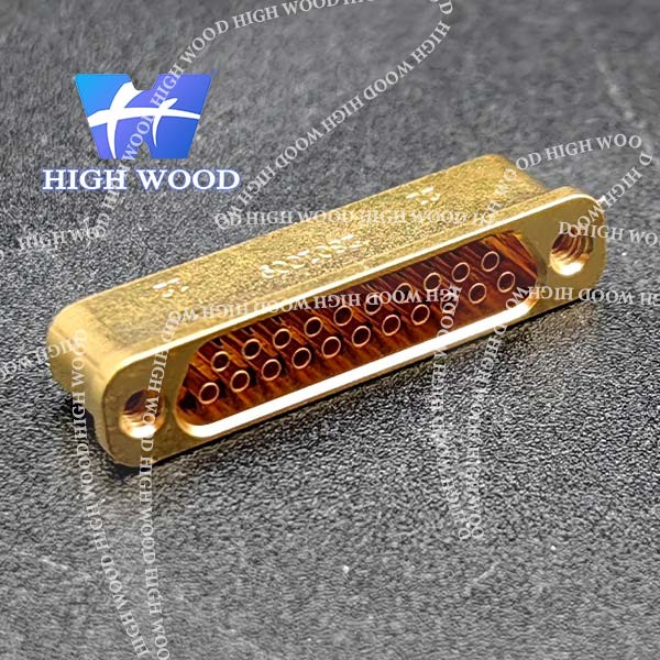 J30J SERIES Glass Sintered Gas Sealed Rectangular Electrical Connector , J30JM1-21ZKH1-Q3