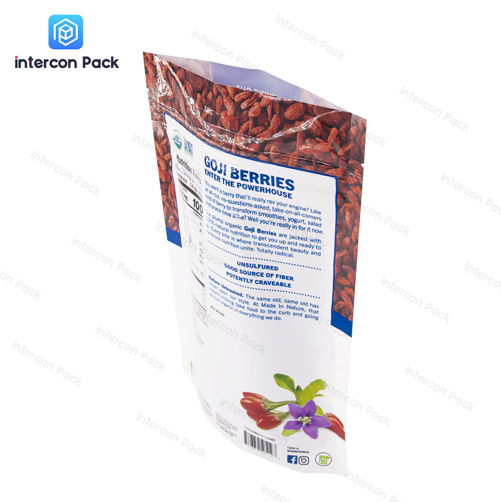 Heat Seal Paper Plastic Composite Bag Customized Size Recyclable Ecofriendly