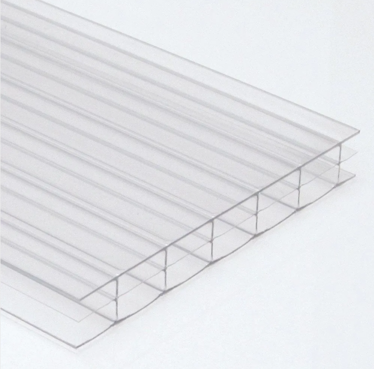 Outdoor Modern 10mm PC Sheet Heat Insulation Hollow Sheet Plastic Twin Wall