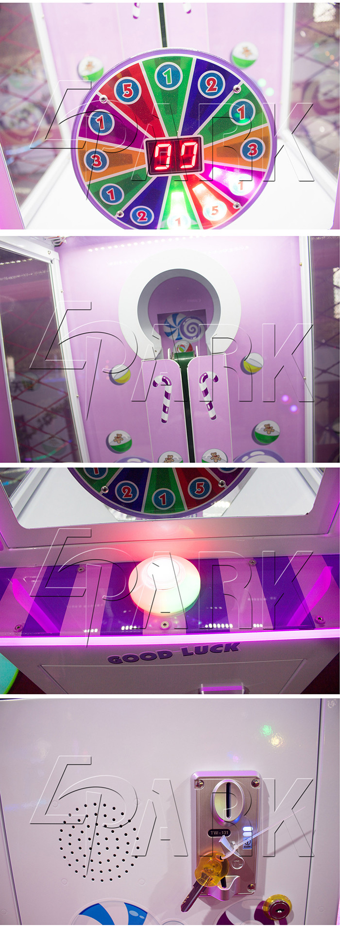 Luxury Amusement Arcade Crane Game Machine Multi - Language Support