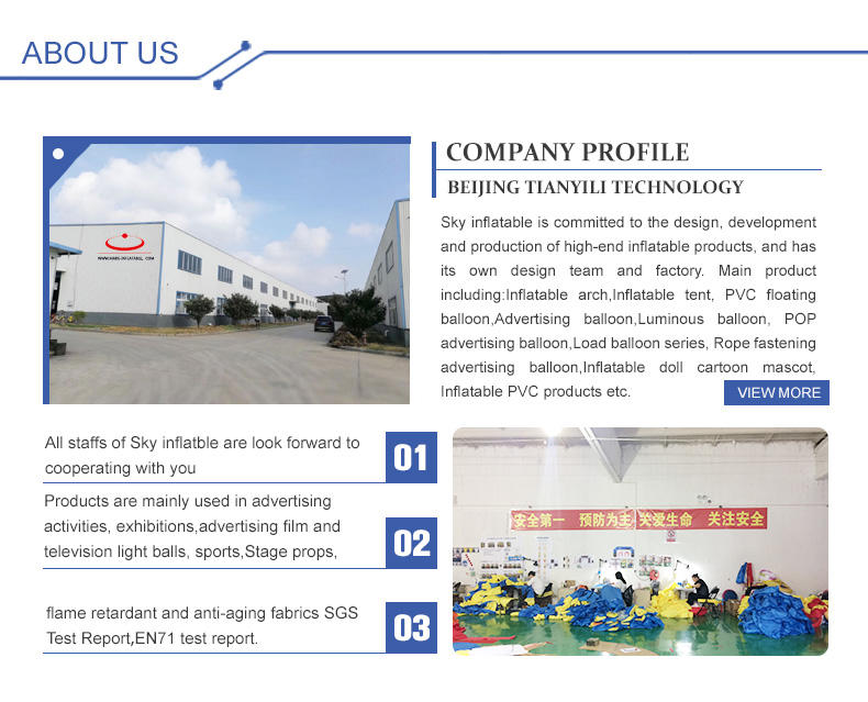 Inflatable Big Helium Balloon Logo Print Sky Fly Balloon Inflatable Fly Sphere for Advertising