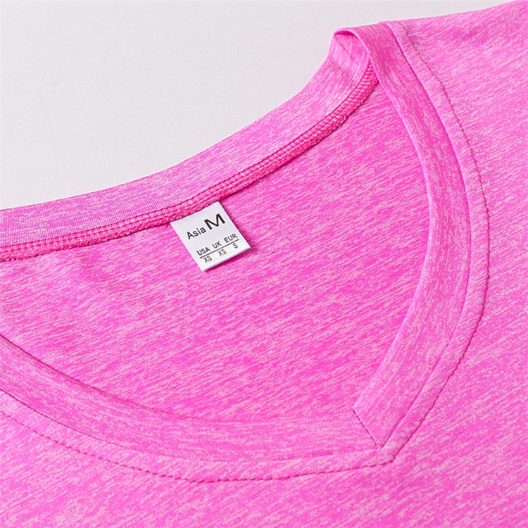 Ladies Boat Neck Solid Color Soft Light Sweat Front Knot Sport T-Shirt