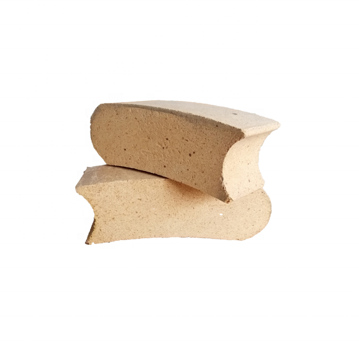 ISO9001 Certificate Light Yellow Universal Arc Refractory Brick for Ladle Large Quantity