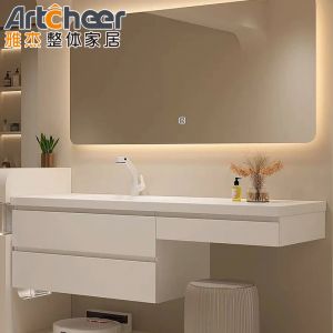30" Light Grey PVC Modern Bathroom Vanity with Sink E1 or ECO Friendly Material