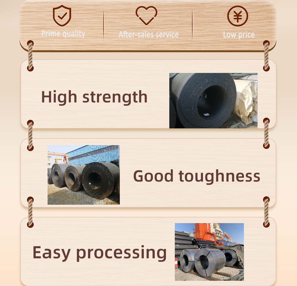 Q195 Q215 Q235 Q255 Q275 Q355 Ss400 Skin Pass Carbon Coil Slit Hrc Hot Rolled Carbon Steel Coil with Container Plate