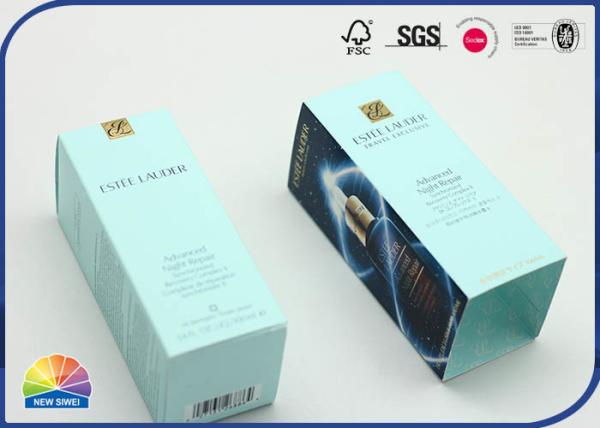 Luxury Cosmetics Coated Paper Box Gold Hot Stamping 4c Printing For Essence