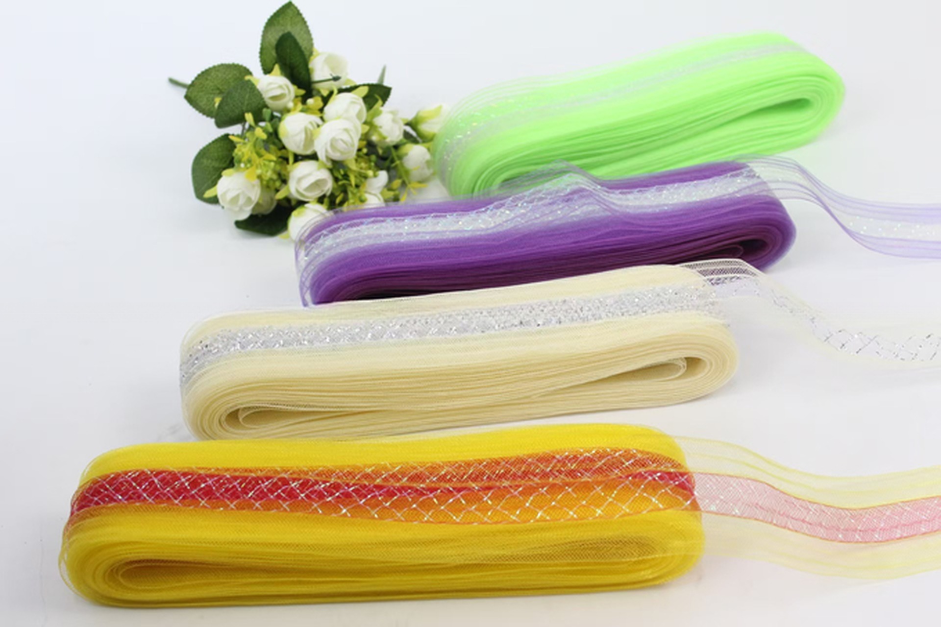 Polyester Mesh Fabric 60gsm For Millinery Supplies And Hat Decoration