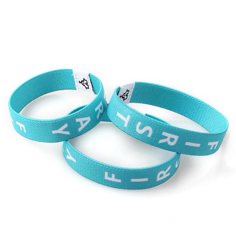 Fabric Stretch Daily Bible Verse Bracelets With NFC RFID Fabric Elastic Wristbands