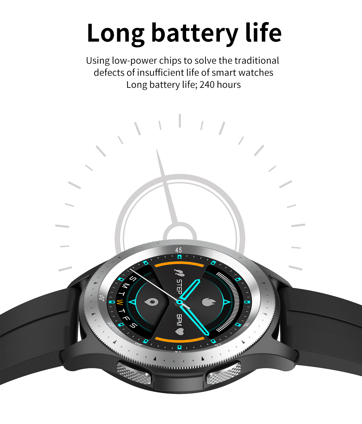 Newest Fitness Tracker Digital Sports Steel Strap Calling Music Android IOS Ip67 Watch