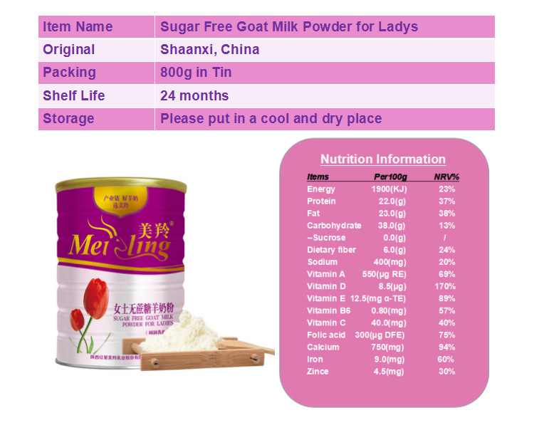 Beauty Skin 800gm Fresh Adult Lady Sheep Milk Powder