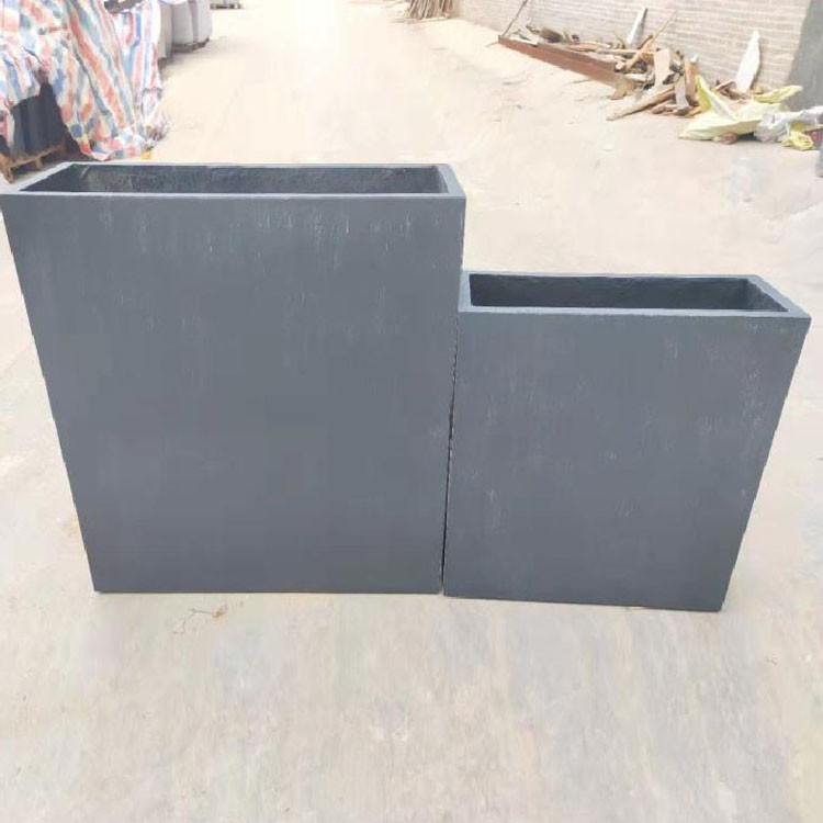 Frost Resistant Round Shape Fiber Clay Planter For Hotel