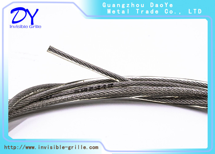 316 Stainless Steel Wires With Nylon Coated Invisible Balcony Grille
