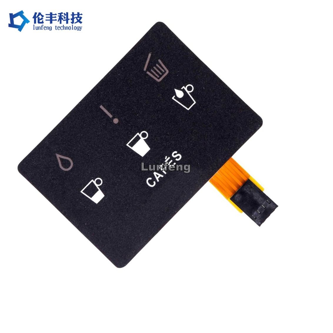 Matte FPC Membrane Switch Keypad , PET Membrane Switch For Cafes