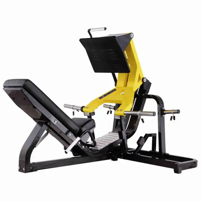 Plate Loaded 45 Degree Leg Press Hack Slide Calf Glutes Hack Squat Gym