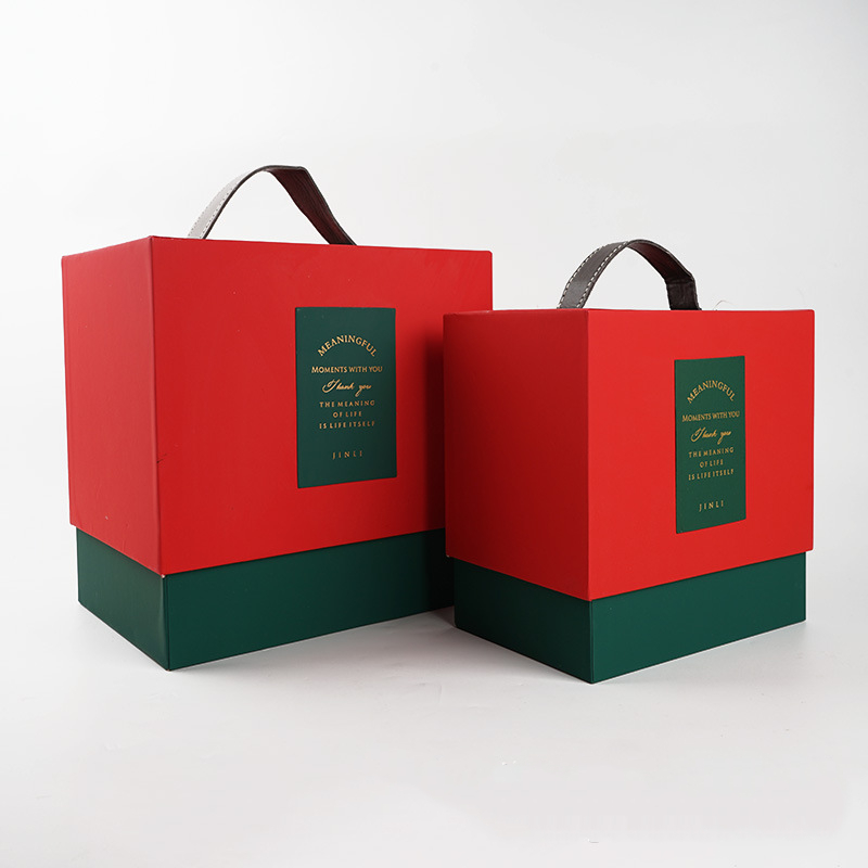 Dustproof Varnishing Holiday Gift Box Packaging Stackable For Christmas Chocolate
